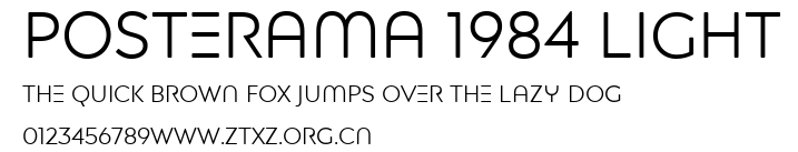 Posterama 1984 Light.ttf