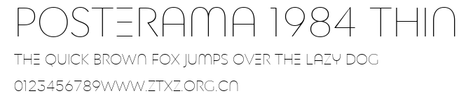 Posterama 1984 Thin.ttf