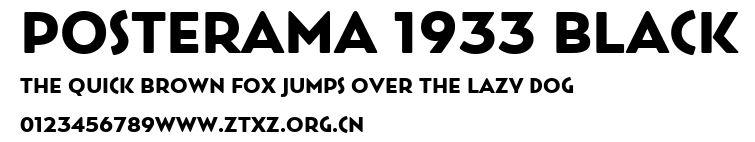 Posterama 1933 Black.ttf