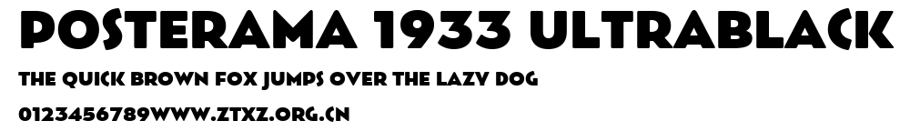 Posterama 1933 UltraBlack.ttf