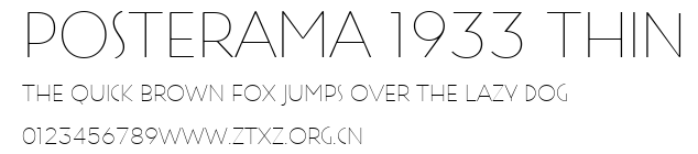 Posterama 1933 Thin.ttf