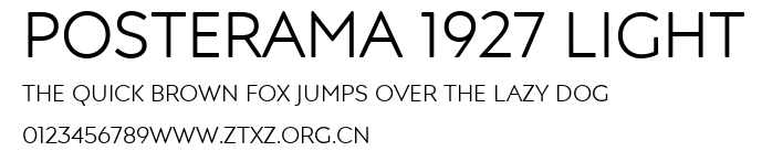 Posterama 1927 Light.ttf