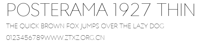 Posterama 1927 Thin.ttf