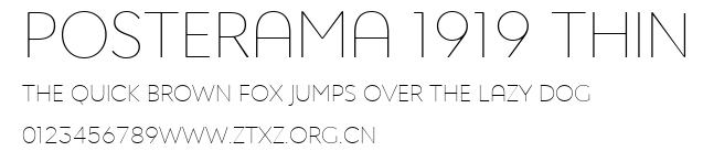 Posterama 1919 Thin.ttf