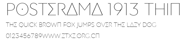Posterama 1913 Thin.ttf