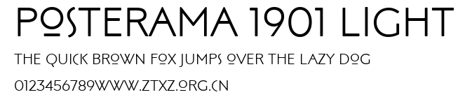 Posterama 1901 Light.ttf