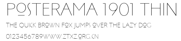 Posterama 1901 Thin.ttf