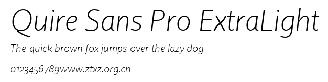 Quire Sans Pro ExtraLight.ttf