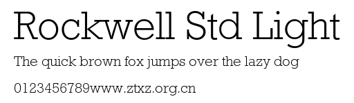 Rockwell Std Light.ttf