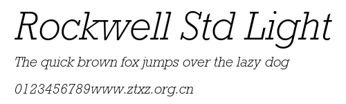 Rockwell Std Light.ttf
