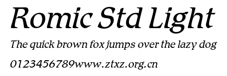 Romic Std Light.ttf