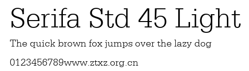 Serifa Std 45 Light.ttf