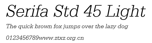 Serifa Std 45 Light.ttf