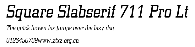 Square Slabserif 711 Pro Lt.ttf