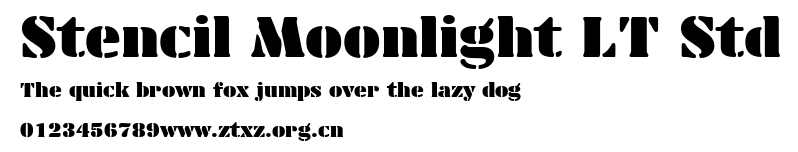 Stencil Moonlight LT Std.ttf