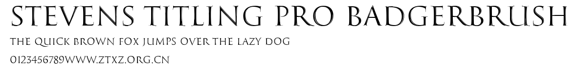 Stevens Titling Pro BadgerBrush.ttf