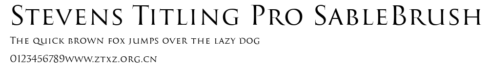 Stevens Titling Pro SableBrush.ttf