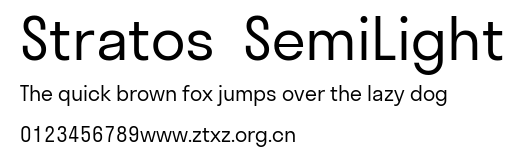 Stratos  SemiLight.ttf