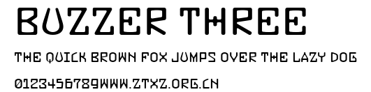 Buzzer Three.ttf