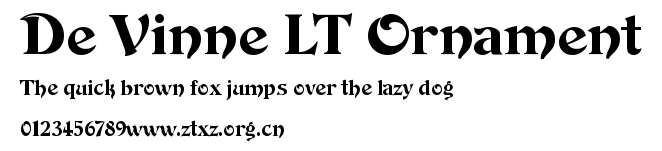 De Vinne LT Ornament.ttf