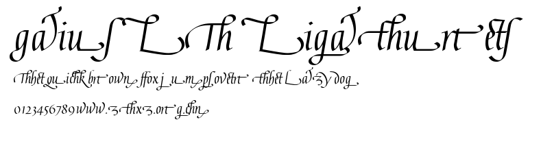 Gaius LT Ligatures.ttf