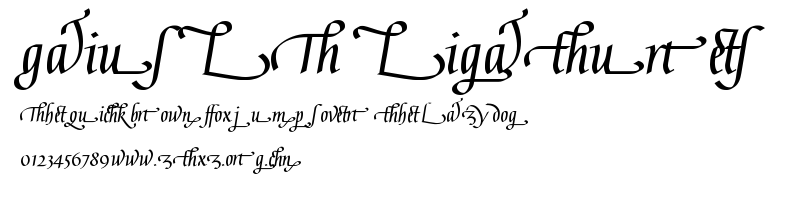 Gaius LT Ligatures.ttf