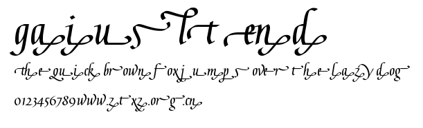 Gaius LT End.ttf