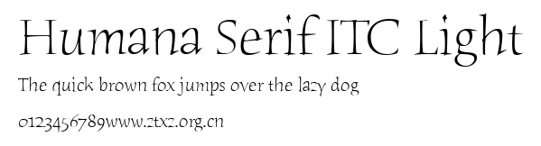 Humana Serif ITC Light.ttf