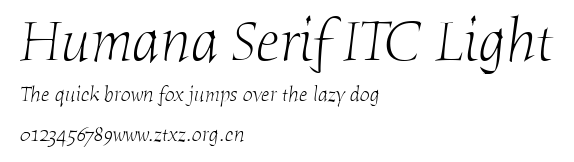 Humana Serif ITC Light.ttf
