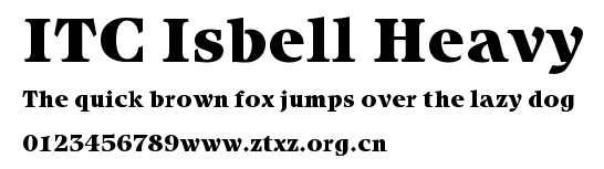 ITC Isbell Heavy.ttf