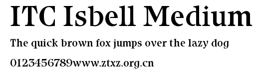 ITC Isbell Medium.ttf