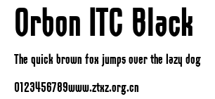 Orbon ITC Black.ttf
