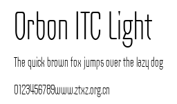 Orbon ITC Light.ttf