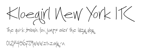 Kloegirl New York ITC.ttf