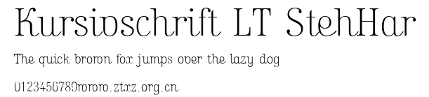Kursivschrift LT StehHar.ttf