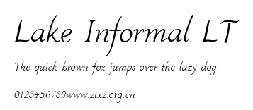 Lake Informal LT.ttf