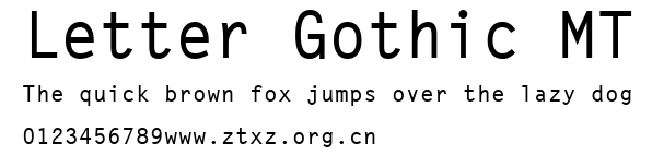 Letter Gothic MT.ttf