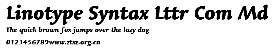 Linotype Syntax Lttr Com Md.ttf