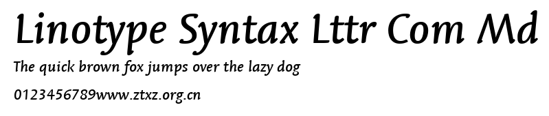 Linotype Syntax Lttr Com Md.ttf