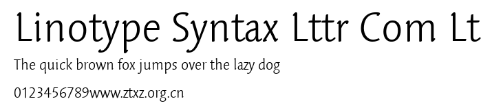 Linotype Syntax Lttr Com Lt.ttf