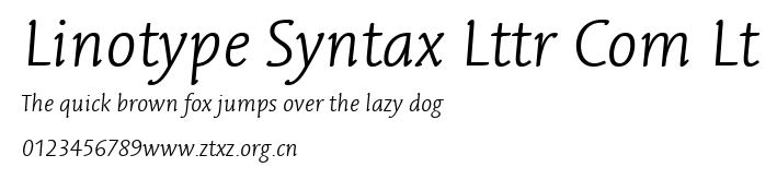 Linotype Syntax Lttr Com Lt.ttf