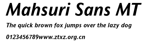 Mahsuri Sans MT.ttf