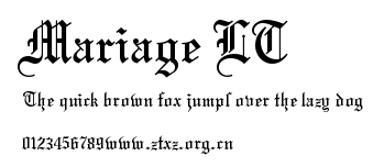 Mariage LT.ttf