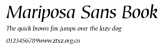 Mariposa Sans Book.ttf