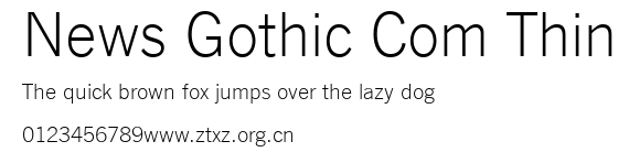 News Gothic Com Thin.ttf