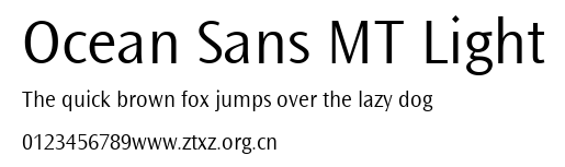 Ocean Sans MT Light.ttf
