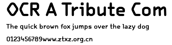 OCR A Tribute Com.ttf