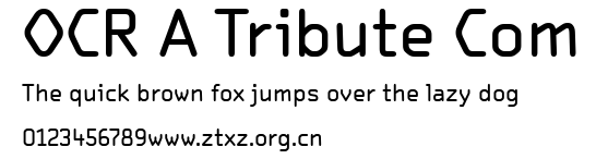 OCR A Tribute Com.ttf