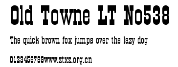 Old Towne LT No538.ttf