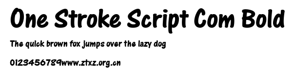 One Stroke Script Com Bold.ttf